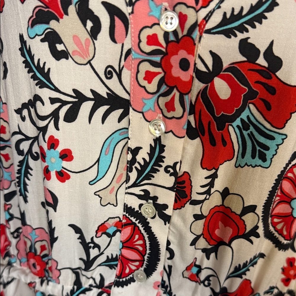 NWT T TAHARI Floral V-Neck Maxi Dress - Picture 5 of 14